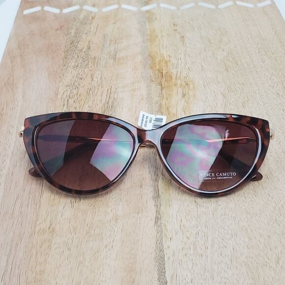 Vince Camuto Tortoise Shell Cat Eye Sunglasses 60 mm - Picture 2 of 11